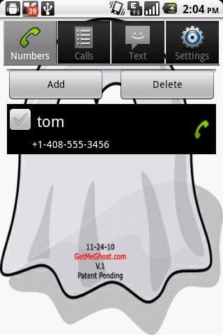 Ghost - Virtual Cellphone Screen 1