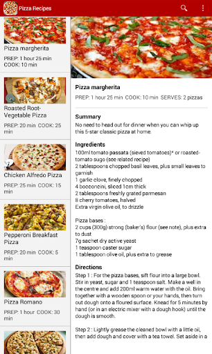 【免費生活App】Pizza Recipes-APP點子