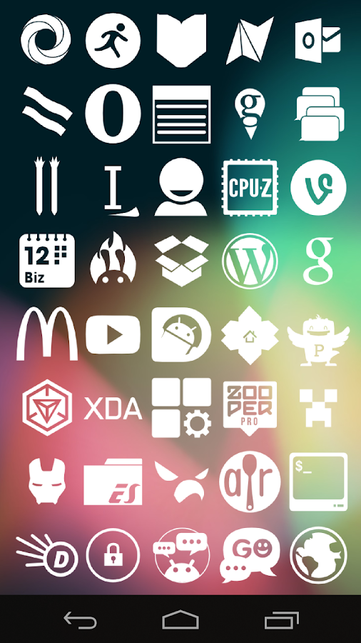   Stamped White Icons- screenshot  