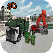 Garbage Excavator Cleaner 3D 2