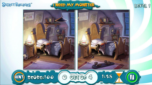 Monster Hidden Difference Game