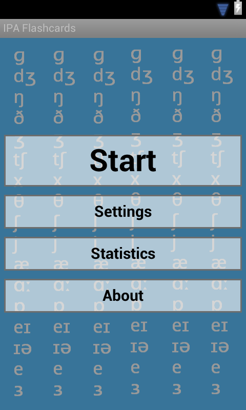 Android application IPA Flashcards screenshort