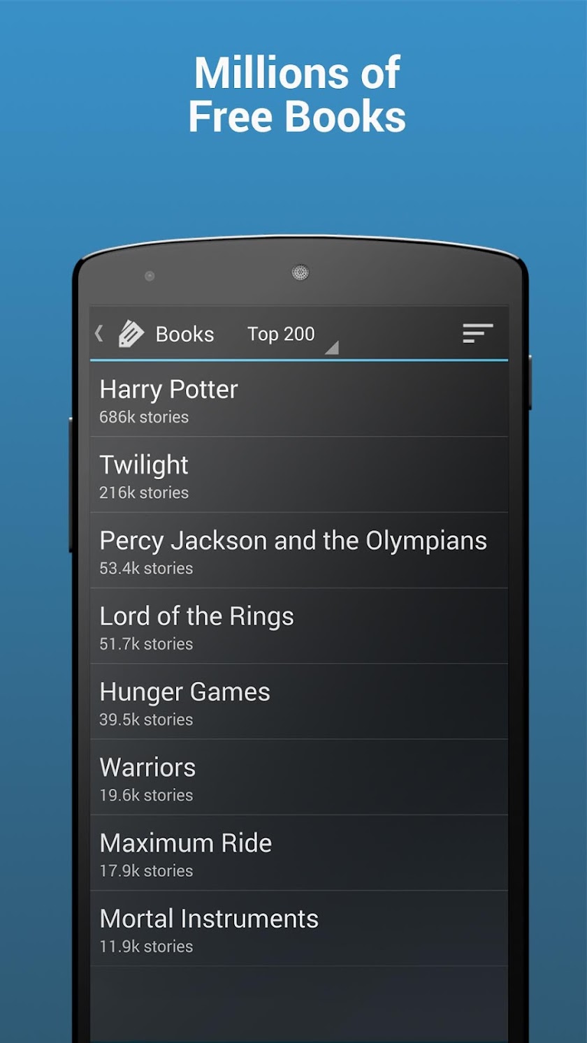 ReadUp FanFiction Reader Pro Screen 2