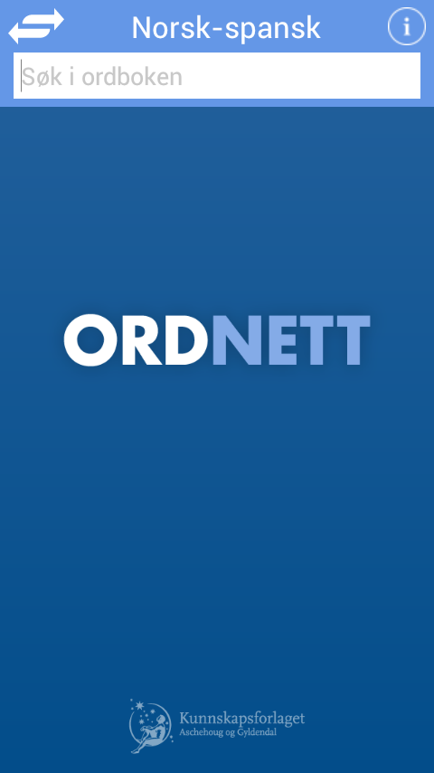 Ordnett - Spansk blå ordbok Screen 1