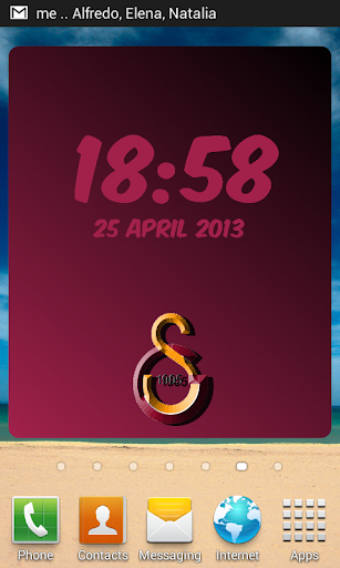 Digital Clock Galatasaray