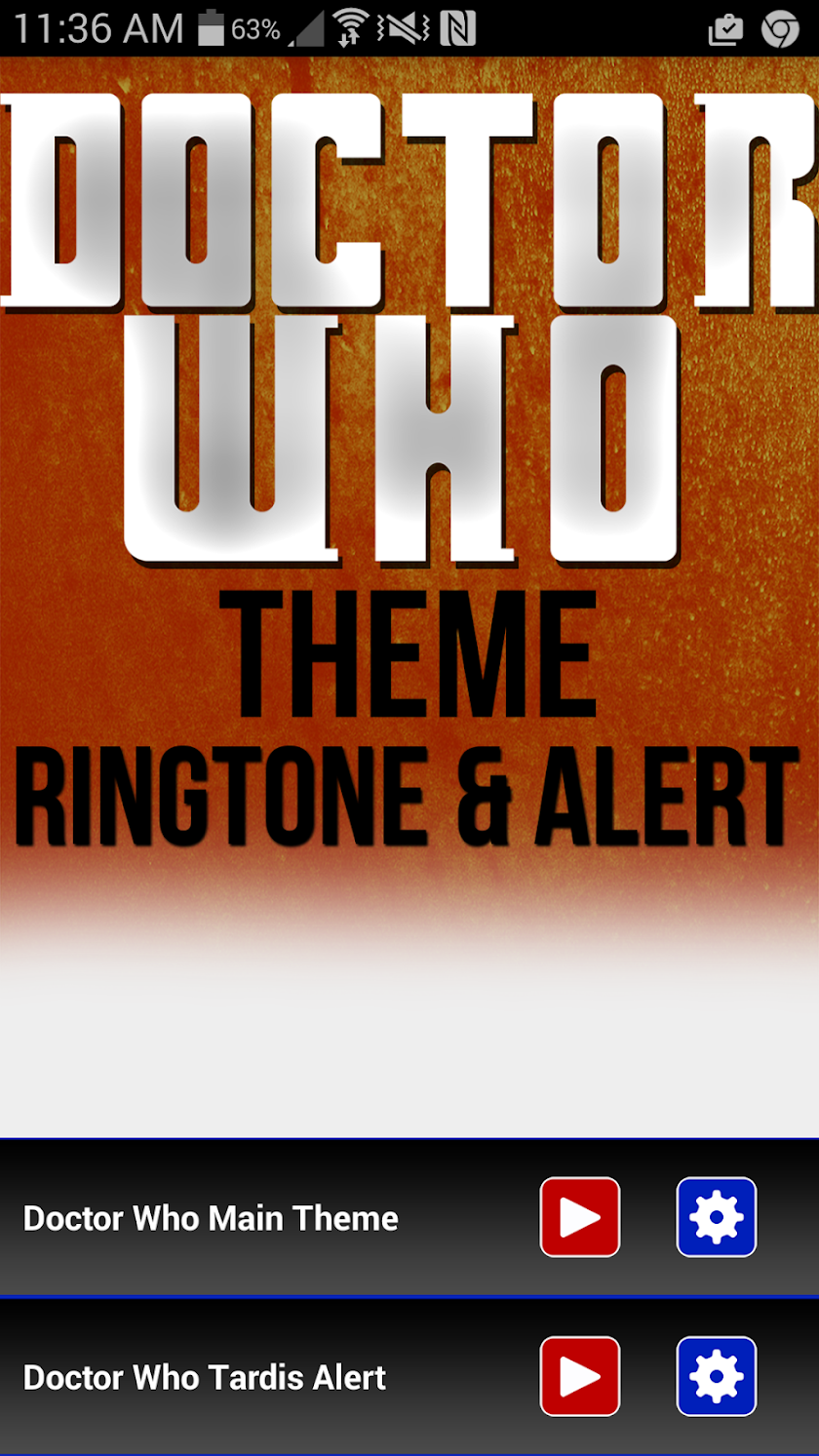 Doctor Who Theme &amp;Tardis Alert Screen 1