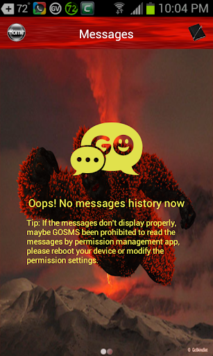 3D Lavaman Go SMS Pro Theme