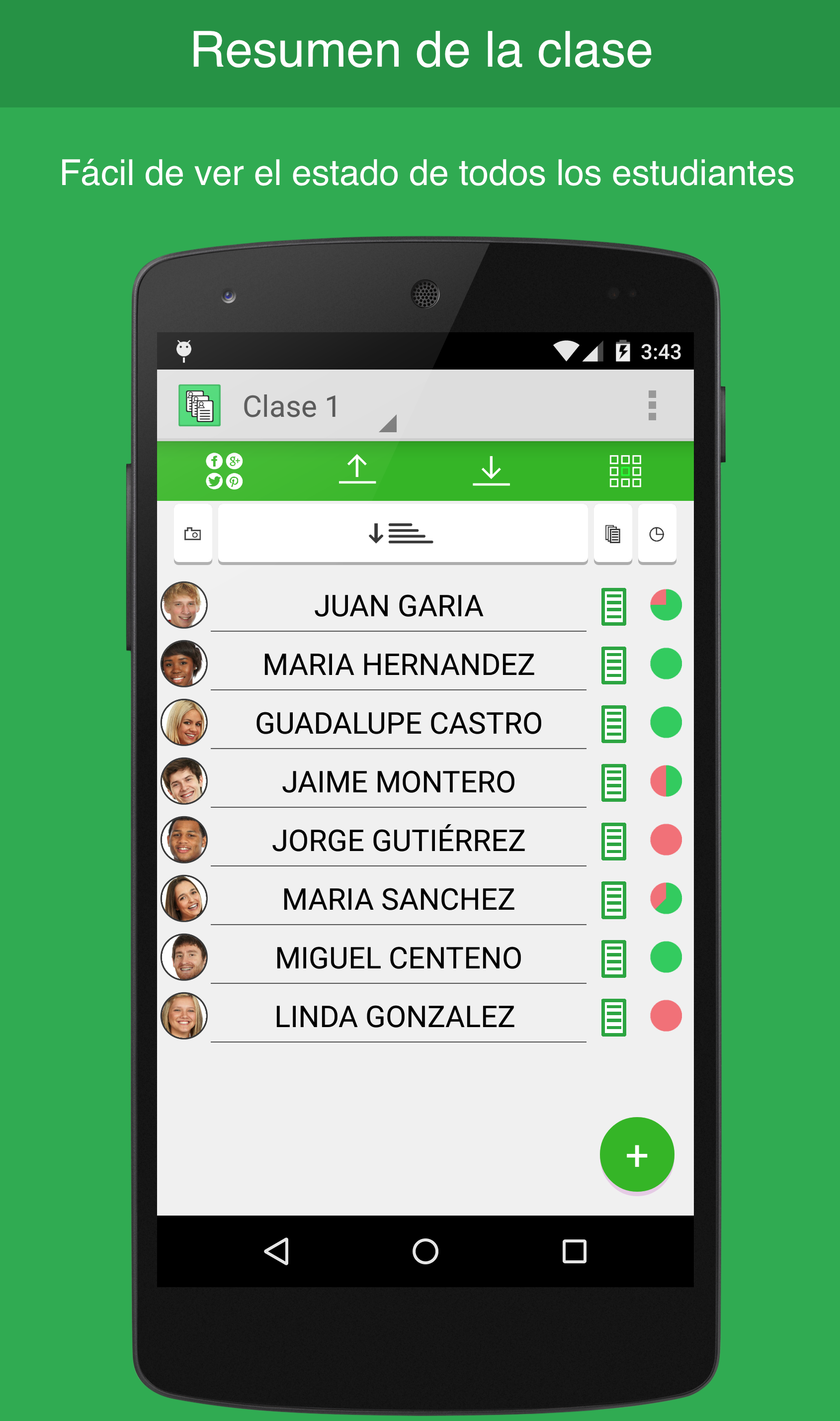 Android application Teacher Notes Pro screenshort