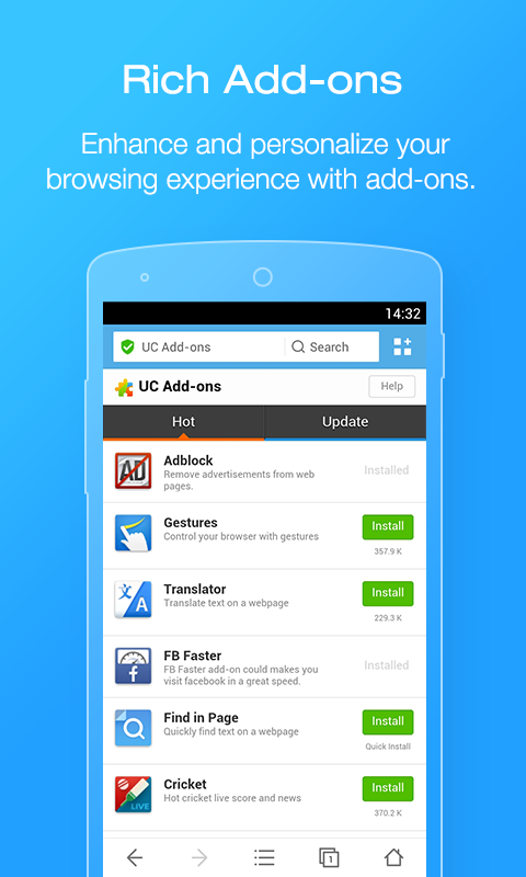 UC Browser for Android - screenshot