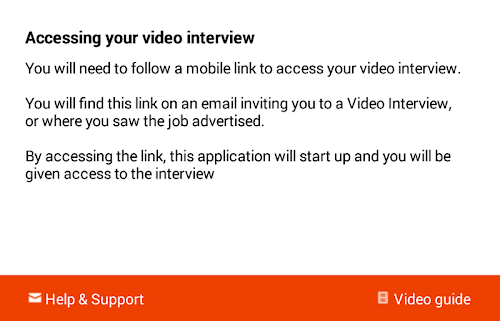 Android application Launchpad Recruits Interview screenshort