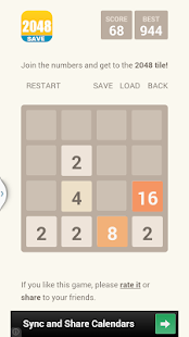 Free 2048 Save N Load APK