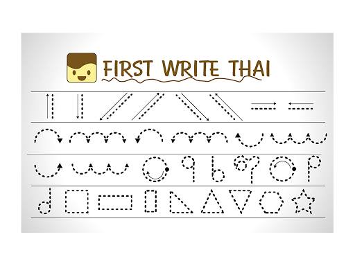 Kid first write thai