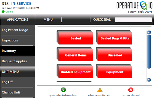 Operative IQ Check Sheet