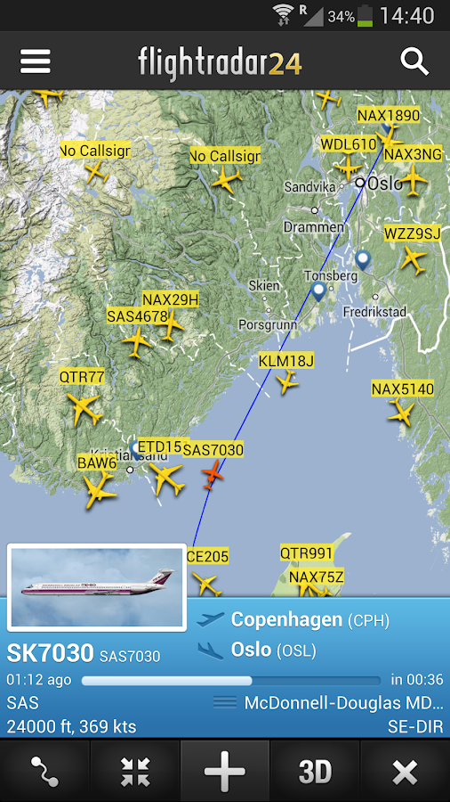 Flightradar24 Pro - screenshot