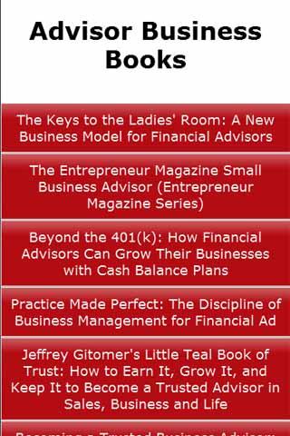 Advisor Business Books