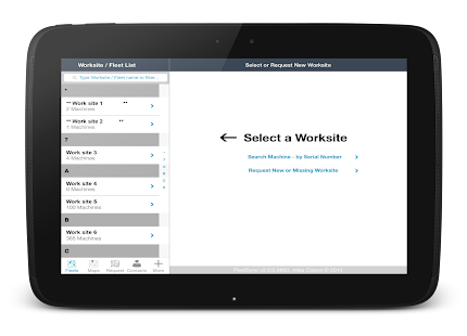 Atlas Copco FleetSync Screenshots 1