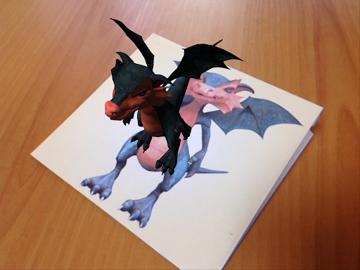 AR puzzle: Dragon and Hedgehog