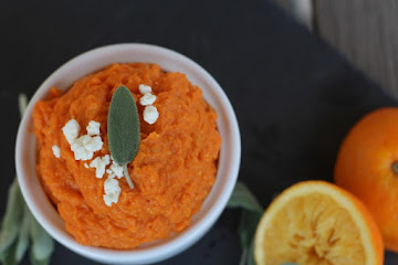 Orange Goat Cheese Whipped Yams