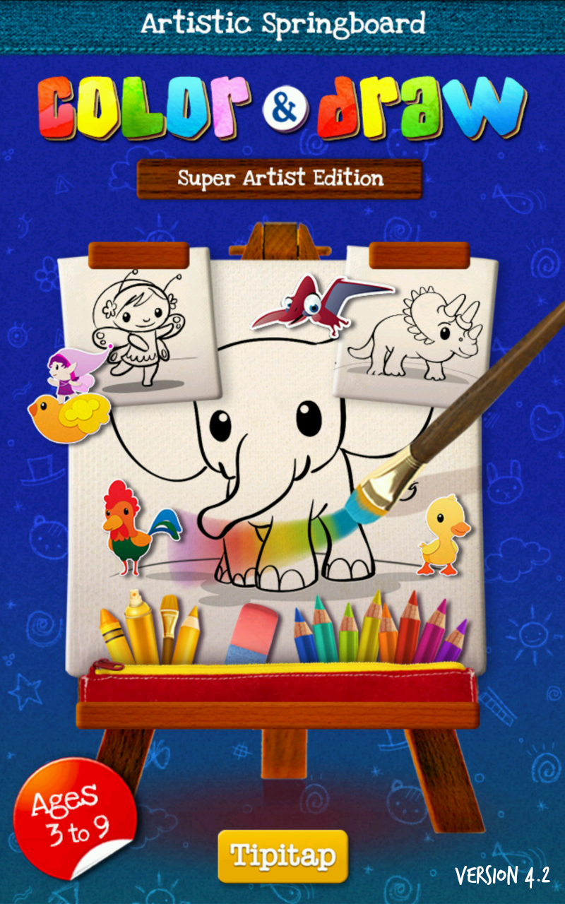 Color &amp; Draw: Super Artist Ed. Screen 1