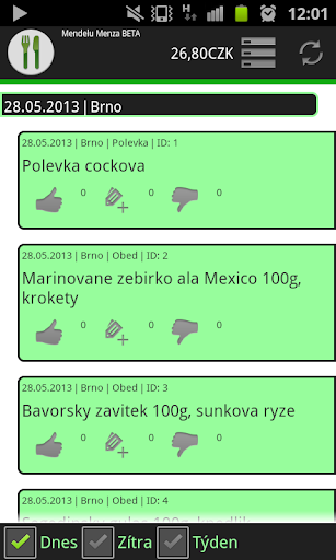 免費下載生活APP|Mendelu Menza - Jídelníček app開箱文|APP開箱王