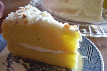 Orange Cake with Whipped Orange Buttercream