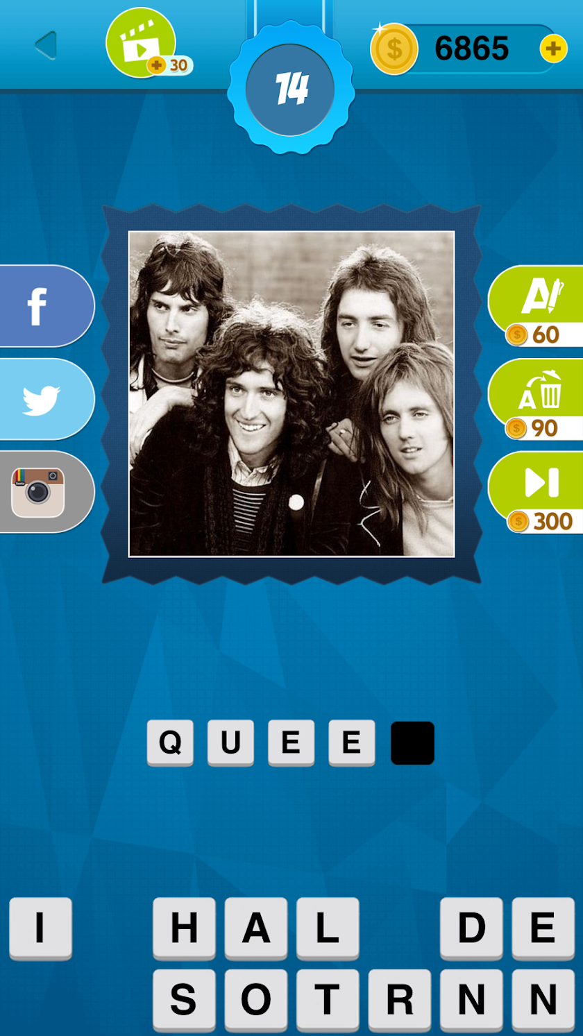 70s Quiz Game Screen 2