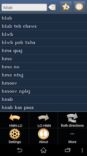 Hmong Lao dictionary