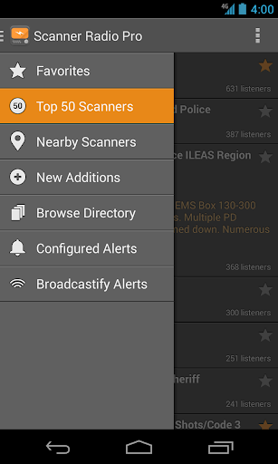 Android APK : Scanner Radio Pro