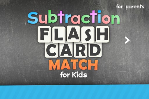 Subtraction Flash Card Match