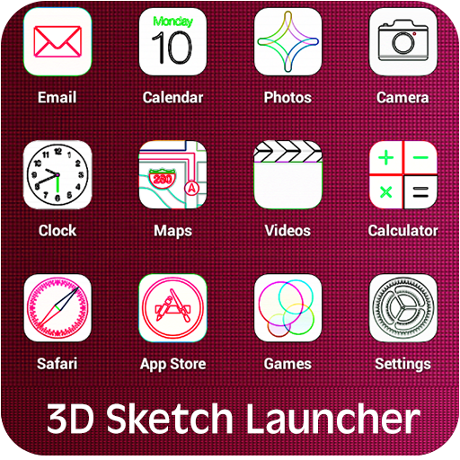 Sketch Theme Launcher 3D LOGO-APP點子