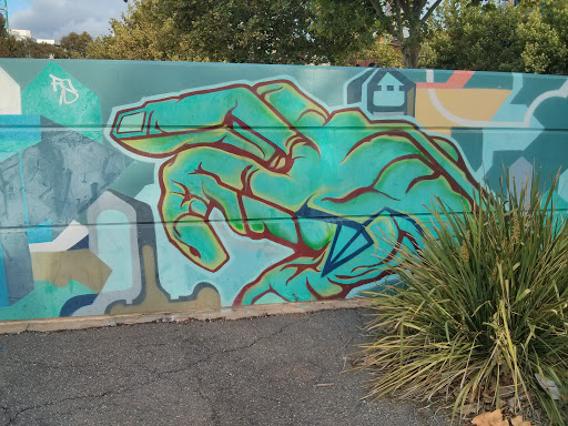 North Terrace Skate Park Broken Fingers Mural