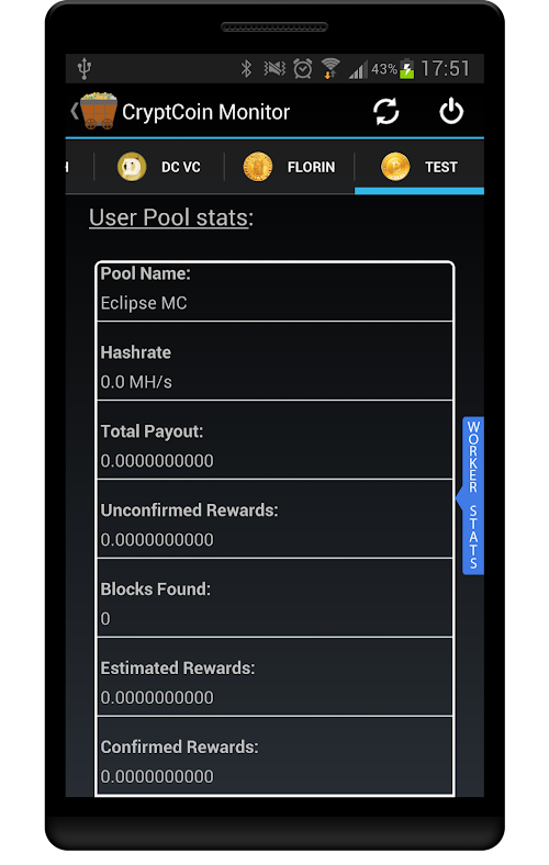 Android application CryptCoin Monitor Paid Version screenshort
