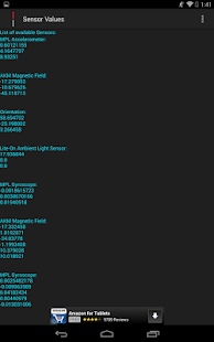 Lastest Sensor Values APK for Android
