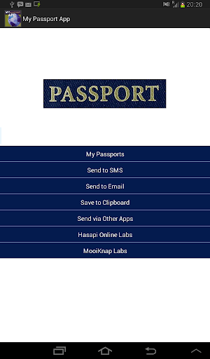 My Passport App