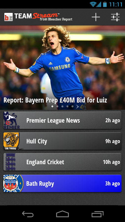 Team Stream by Bleacher Report Android Apps on Google Play