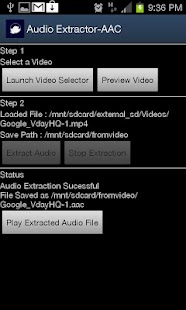 Audio Extractor - AAC Screenshots 2