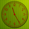 Round Transparent Clock Application icon