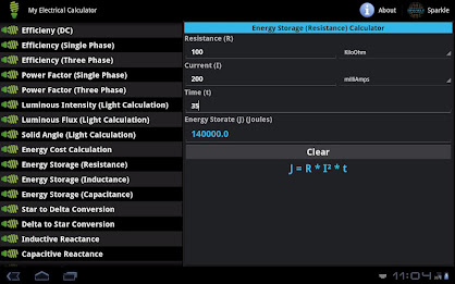 My Electrical Calc. Tablet poster 4