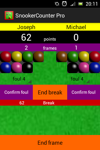 Snooker Counter