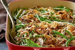 The Ultimate Green Bean Casserole with Crispy Fried Shallots