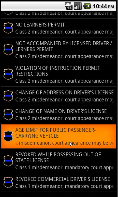 NC Blue Book Screen 2