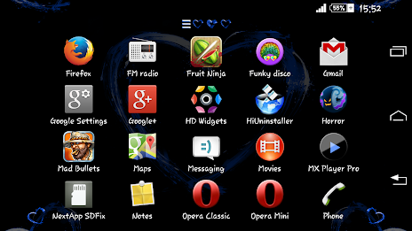 Hearts Blue Theme For Xperia poster 11
