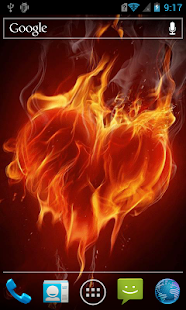 Free Download Fiery heart live wallpaper APK for Android
