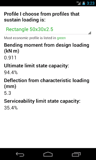 Railing calc