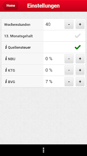Lohnrechner Screenshots 1