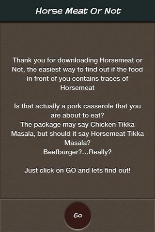 Horse Meat Or Not