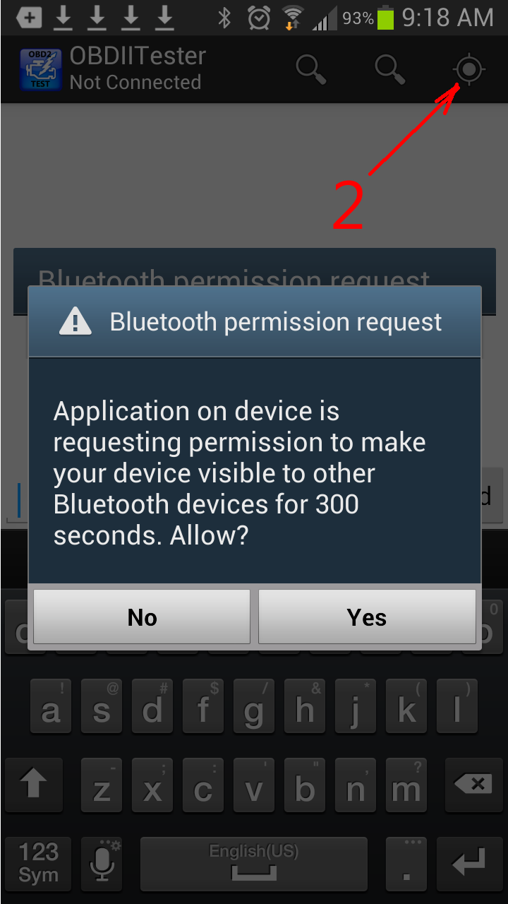 OBD2 /OBDII Bluetooth Tester Screen 3