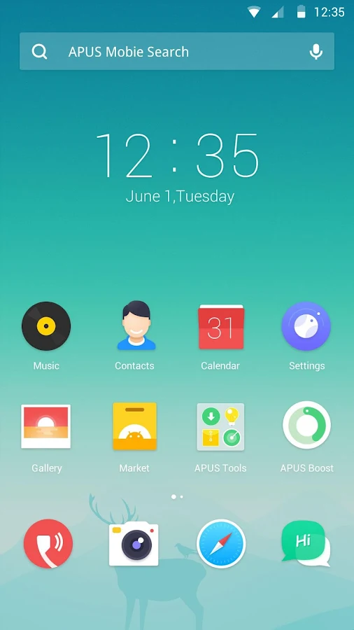 Dawn theme for APUS Launcher - screenshot