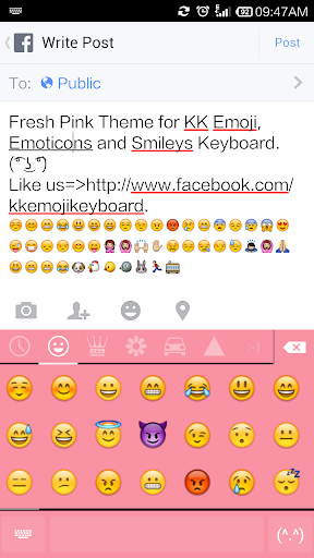 Fresh Pink - Emoji Keyboard