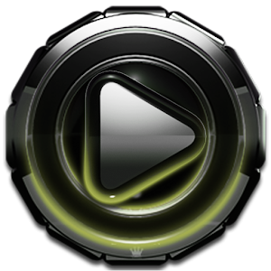 Poweramp skin Olive Glow logo